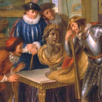 La tête enchantée (Histoire de Don Quichotte) - Coypel