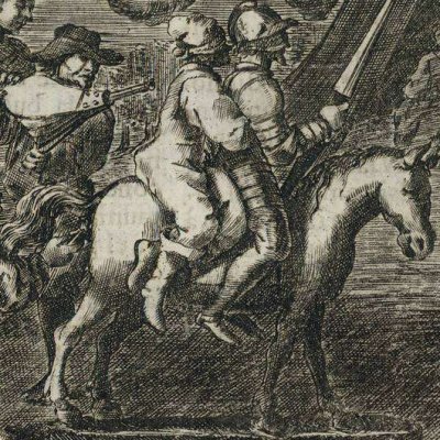 Don Quichotte et Sancho sur Clavilène (Don Quichotte, Madrid, 1674) - Obregón