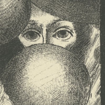 Le souffle qui conduit les êtres… (A Edgar Poe, 1882) - Odilon Redon