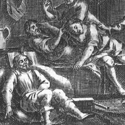 De nuit avec Maritornes à l’auberge (Don Quichotte, Madrid, 1674) - Obregón
