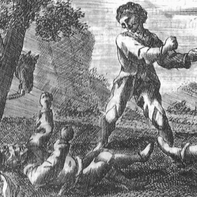 L’attaque de Cardenio (Don Quichotte, Madrid, 1674) - Obregón