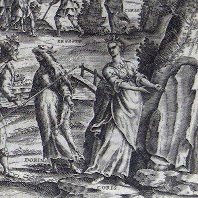 Corisque devant la grotte (Pastor fido, Ciotti, 1602, acte IV)