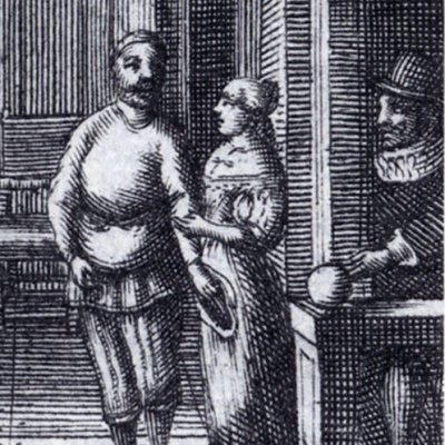 Frontispice (Roman comique, Paris, G. de Luynes, 1669) - J. Veenhuysen