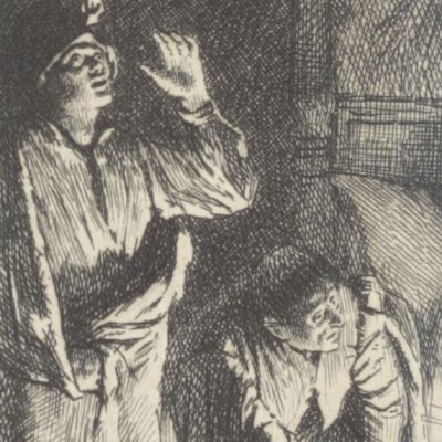 Les bottes (Roman comique, Jouaust, 1880) - L. Flameng
