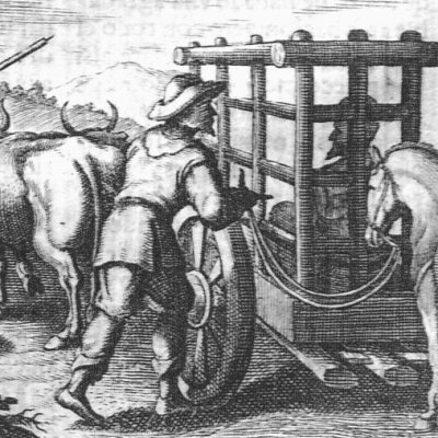 Don Quichote en cage (Don Quichotte, Madrid, 1674) - Obregón