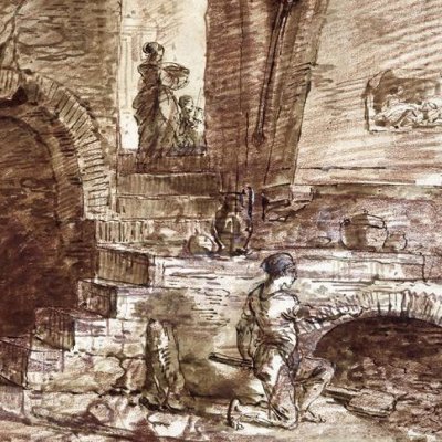 Intérieur d’une cuisine italienne - Hubert Robert