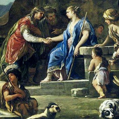 Jacob rencontre Rachel au puits - Luca Giordano