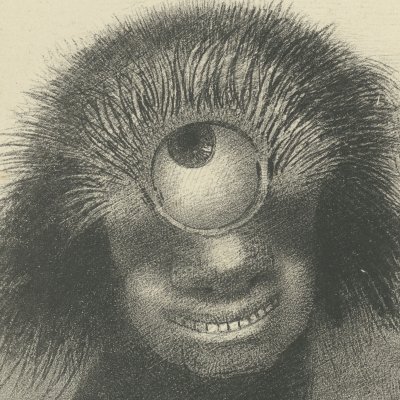 Le polype cyclope (Les Origines) - Odilon Redon