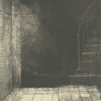 Je vis une lueur large et pâle (La Maison hantée) - Odilon Redon