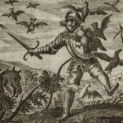 The Montesinos cave (Don Quixote, Madrid, 1674) - Obregón
