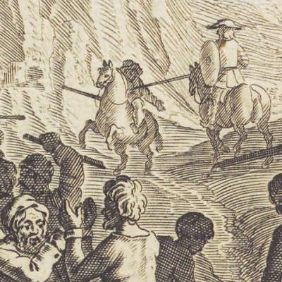 Don Quichotte libère les galériens (Don Quichotte, 1657) - Savery