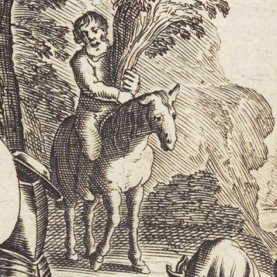 Penance in the Sierra Morena (Don Quixote, 1657) - Savery