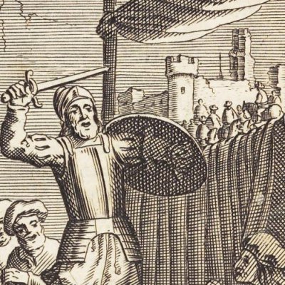 L’attaque des marionnettes (Don Quichotte, 1657) - Savery