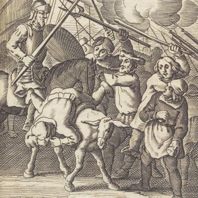 Les échevins qui braient (Don Quichotte, 1657) - Savery