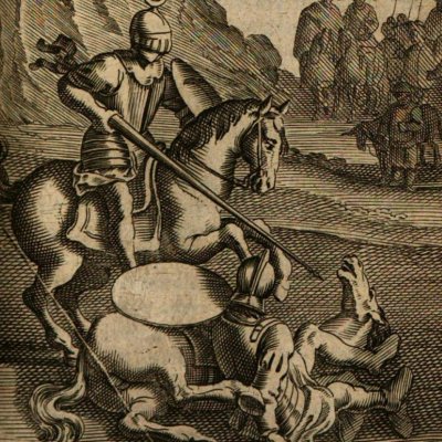 The Chevalier de Blanche-Lune (Don Quixote, 1657) - Savery