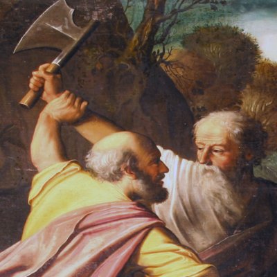 Carino arrête la hache de Montan (Cab. du Pastor fido, Ancy le Franc) - Quantin