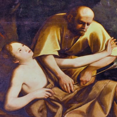 Dorinde blessée par Silvio (Cabinet du Pastor fido, Ancy le Franc) - Quantin