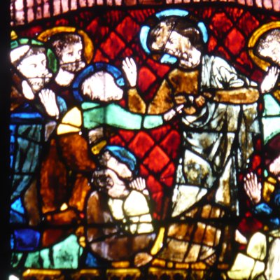 L’incrédulité de saint Thomas (Vitraux de N.-D. de Strasbourg)