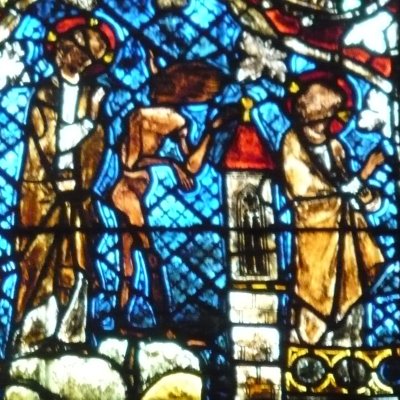 Les tentations du Christ (Vitraux de N.-D. de Strasbourg)