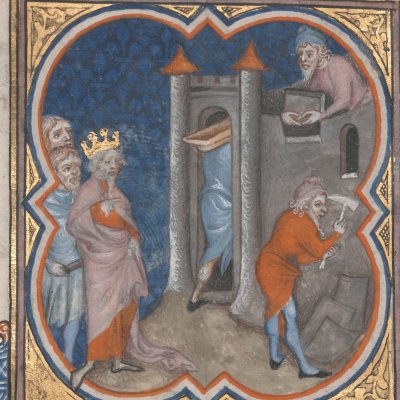 Esclavage en Égypte (Bible historiale de Petrus Comestor, F47v) - Jean Bondol