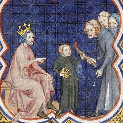 Pharaon traite Moïse comme un fils (P Comestor Bible historiale) - J. Bondol