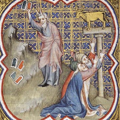 Moïse brise les tables de la Loi (P Comestor Bible historiale) - J. Bondol
