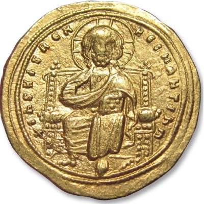 Solidus byzantin du règne de Romanus III Argyre