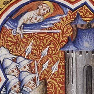 Destruction de Jéricho (P Comestor Bible historiale, f111v) - J. Bondol
