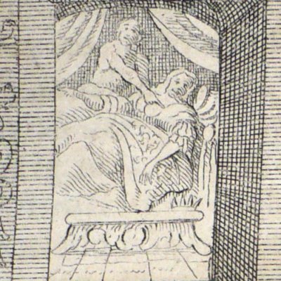 A king courts a lady during Carnival (Heptameron N3, Amsterdam, 1698)