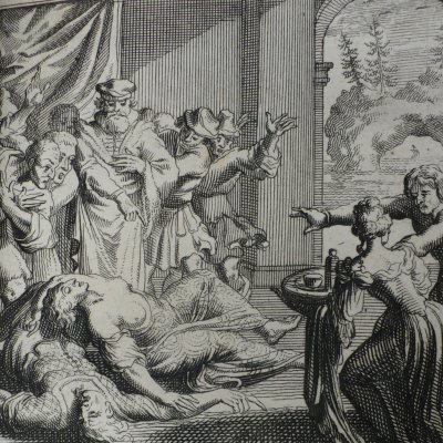 Adieux et défaillance de Poline & de son soupirant (Heptam N19, Amsterdam, 1698)