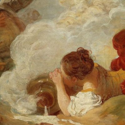 The milkmaid and the milk jug - Fragonard