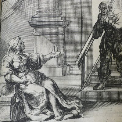Témérité d’un secrétaire envers la femme de son hôte (Heptam. N27, Amsterdam, 1698)