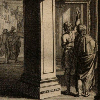 Mostellaria / Les Spectres (Œuvres de Plaute, t.4, Amsterdam, 1719) - J. Wandelaar