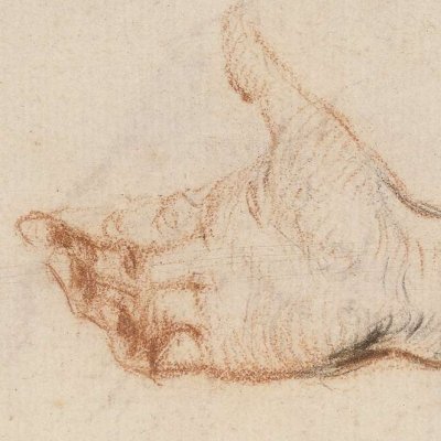 Trois études de mains - Watteau