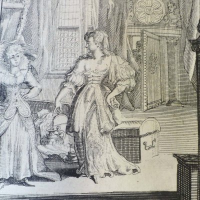 Visite d’une femme chez la maîtresse de son mari (Heptam. N38, Amsterdam, 1698)