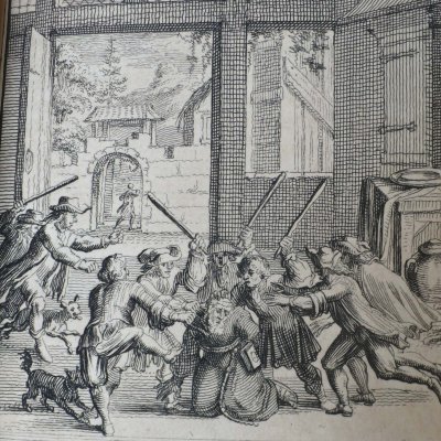 Un cordelier puni pour l’étrange pénitence donnée (Heptam. N41, Amsterdam, 1698)