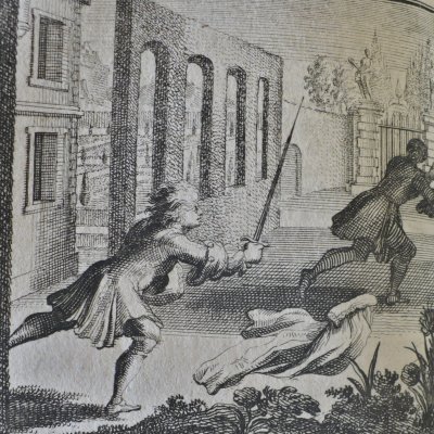 Un Prince éloigne un amant importun (Heptaméron N53, Amsterdam, 1698)