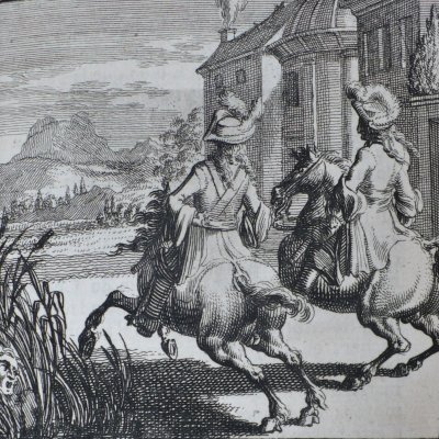 Une Bourguignonne cachée dans un marais (Heptaméron N61, Amsterdam, 1698)