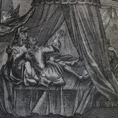 Pleasant Adventure of the King and Queen of Navarre (Heptam N66, Amsterdam, 1698)