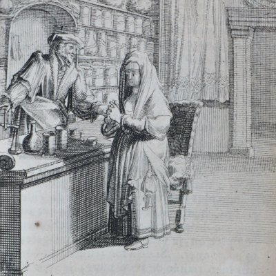 Conseil d’un apothicaire surpris par sa femme (Heptaméron N68, Amsterdam, 1698)