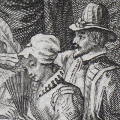 Les devisants (Heptaméron, Berne, 1780) - Freudeberg