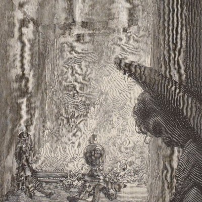 Morne décembre (E. Poe, Le Corbeau, 5) - Gustave Doré