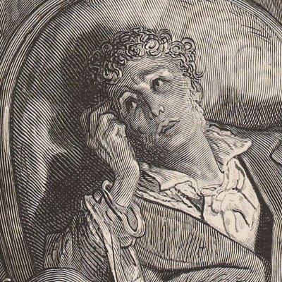 Vainement j’avais cherché à emprunter (E. Poe, Le Corbeau, 6) - Gustave Doré
