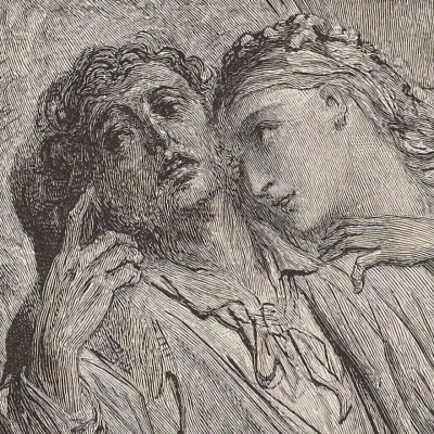 Doublure de velours (E. Poe, Le Corbeau, 19) - Gustave Doré