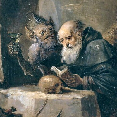 La tentation de saint Antoine (petite version de Paris) - Teniers le Jeune