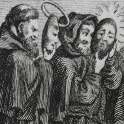 La batelière et les deux cordeliers hypocrites (Hept., Berne, 1780, N5) - Dunker