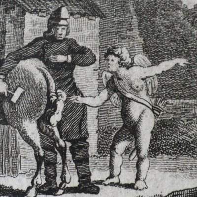 Amour et le palefrenier (Heptaméron, Berne, 1780, N20) - Dunker