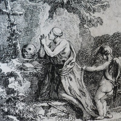 Le moine séduit par l’Amour (Heptaméron, Berne, 1780, N24) - Dunker