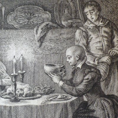 Le crâne de pénitence (Heptaméron, Berne, 1780, N32) - Freudeberg