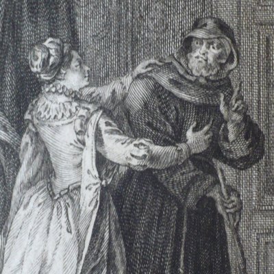 Le faux amant montre le bâton (Heptaméron, Berne, 1780, N35) - Freudeberg